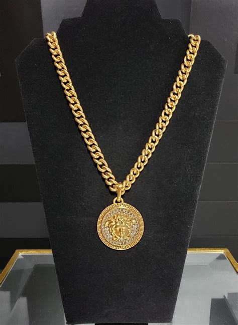 is versace chain real gold